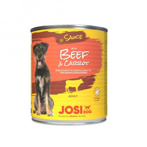 JOSERA JOSIDOG BEEF & CARROT SAUCE suņu konservi 830g